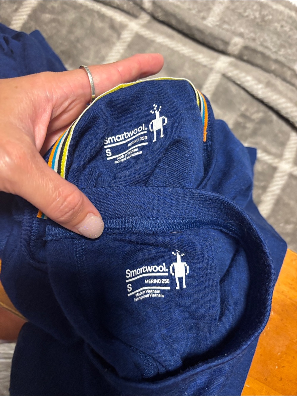 Smartwool Royal Blue Kids Leggings and Top Set - Picture 2 of 3